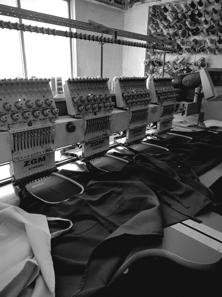 Industrial embroidery floor